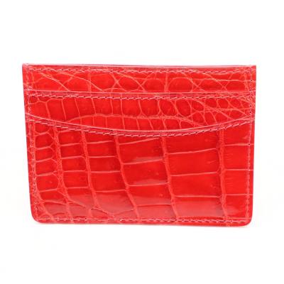 China Fashion Odian jewelry fashion real crocodile leather card holder, high quality driver's license card holder for sale