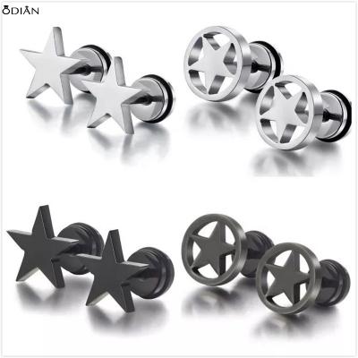 China FASHIONABLE 316 stainless steel stud earring gold plated, rose gold, black stud earring for man and woman for sale