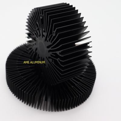 China Custom Aluminum Extrusion Heatsink Round Manufacturer en venta