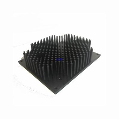 China Die-cast aluminum heatsink black anodize compact aluminum teeth arranged for efficient heat dissipation en venta