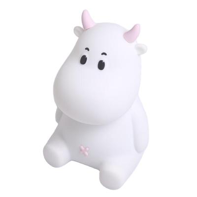 China New Modern Creative Cartoon Silicone Animal Timer Dimmable Small Baby Bedside LED Night Light For Children for sale