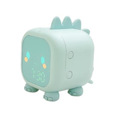 China Children's Antique Style Dinosaur Cute Digital Alarm Clock For Kids Bedside Clock Kids Sleep Training for sale