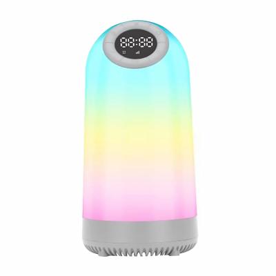 China Portable Modern RGB LED Night Light Loudspeaker MINI Colorful Wireless Speaker Living Room Bedroom Night Light Speaker for sale