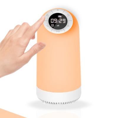 China Modern Color Changing Music Light Radio Stereo Audio Speaker With Touch Control Smart Music Night Light for sale