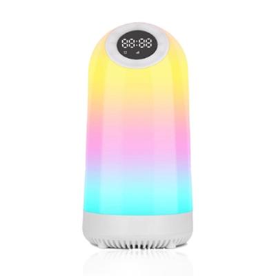 China Modern RGB Atmosphere Radio LED Night Light BT Speaker with Portable Music Night Light with Speaker for sale