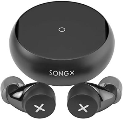 China Genuine Earbuds SONG X Sport Earbuds Wireless Stereo Earbuds Bass Sound Headphones Headset With Wireless Charging for sale