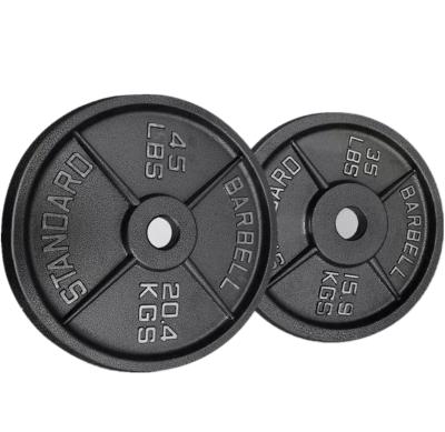 China Universal Hot Selling Price Gym Weight Plates Iron Suitable Plate Weighs Black Weight Plate for sale