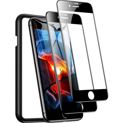 China TORRAS Touch Diamonds Toughened Film 2-Pack 9H 3D Tempered Glass Mobile Phone Screen Protector For iPhone SE 2020 for sale