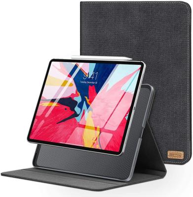 China Embedded Design Adopted Less 12.9 Magnet TORRAS iPad Case Pro Case Slim Fit iPad Pro Flip Folio Leather For iPad Pro 3rd Generation Space Black for sale