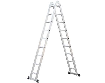 China Folding Ladders Industrial Aluminum Multifunctional 2*9 Extension Ladder for sale