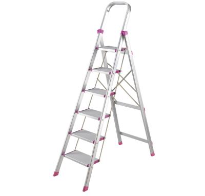 China Folding ladders 6 steps aluminum ladders for sale