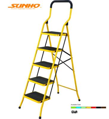 China Folding ladders iron ladder is convenient flared household for sale