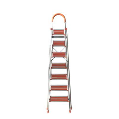 China Non-slip Aluminum Folding Ladder 7 Steps Folding Ladders for sale