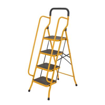 China Folding Ladders Safety 4 Step Ladders With Railing for sale