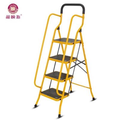 China Folding Ladders Safety 4 Step Ladders With Railing for sale