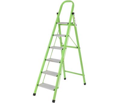 China Folding Ladders Collapsible Steel Pipe Narrow Step Ladder for sale