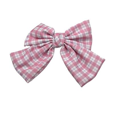 China Hair Decoration Korean-style pink big bow hairpin daily decoration of women and children hair accessories for sale