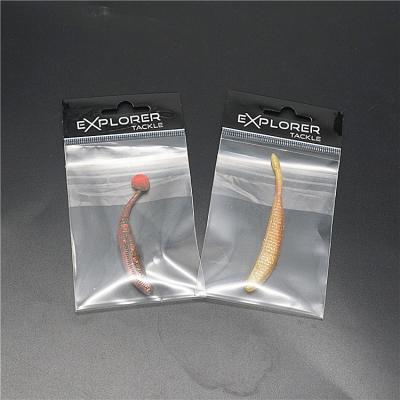 China Fishing Lure Plastic Bag Fishing Hook Packing Sealable Moisture Proof Transparent Bag for sale