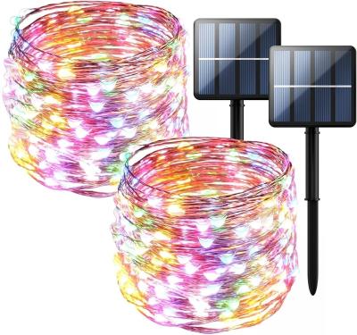 China Garden lamp Outdoor Holiday Solar Garden Light String Copper Wire Outdoor Waterproof Decoration Christmas Lawn Light String for sale