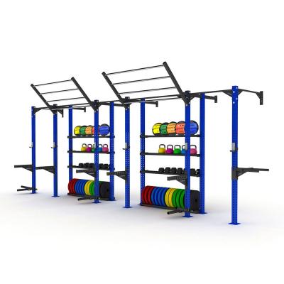 China Commercial Gym Integrated Rack Wall Mounted Rack Traction-UPS Gym Training Rigs for sale