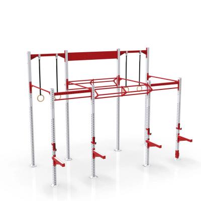 China Metal Fitness Equipment Gym Power Rig Rack Of The Tube 75x75x3mm or 80 x 80 X4mm for sale