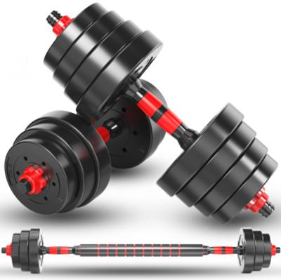 China Universal Home Gym Fitness Weightlifting Equipment Dumbbell Dumbbell 10-50kg Adjustable Barbell Set for sale