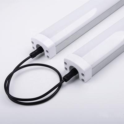 China Tri proof ip65 4500k outdoor light waterproof tube fixture 18w 36w 40w linear lighting suspended ceiling led tri proof lights for sale