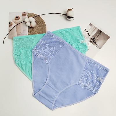 China Plus Size Breathable Breathable Underwear 95% Cotton Spandex Soft Sexy Panties For Women for sale