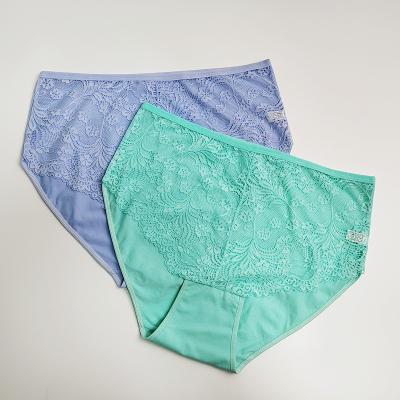 China 3XL/4XL/5XL Ladies Plus Size Plus Size Mommy High Waist Breathable Ladies Panties Mom Pants Solid Color Ladies Panties for sale