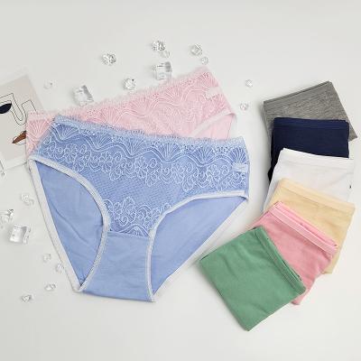 China New sexy mid-waist large size women's tight panties cotton breathable women's panties underwear for sale