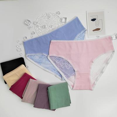 China Breathable lingerie factory direct sales lace panties women's panties sexy women's mid-waist for sale