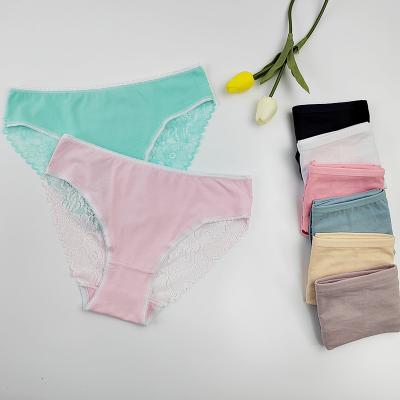 China New Style Breathable Underwear Sexy Lace Lingerie Girls Cotton Underwear for sale