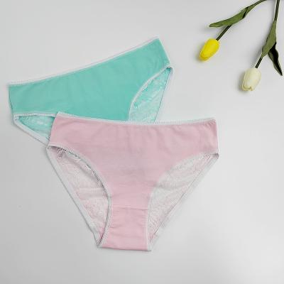 China Breathable lace panties women's sexy ice silk underwear women's satin women's seamless panties for sale