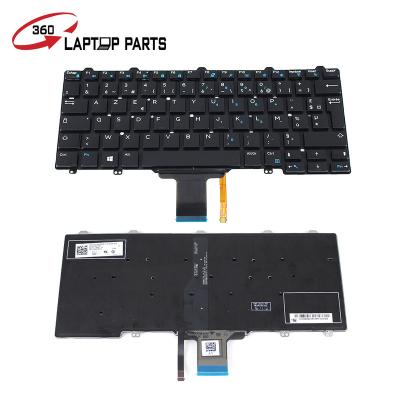 China Ultra Thin E7250 FR Layout Notebook Keyboard For dell Latitude 12 5000 E5250 12 7000 E7270 11 Keyboard FR Layout Backlit for sale