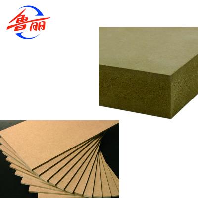 China For Furniture 18mm Plain MDF or Raw Colored MDF or Plain MDF for sale