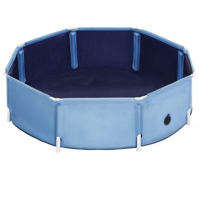 China 2022 New Hot Viable Outdoor Cheap Non-slip Dog Design Portable Foldable Amazon Pet Tub Dog Kids Pool for sale