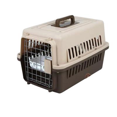 China Amazon Pet Travel 2022 New Plastic Air Pet Carrier Viable Hot Cheap Portable Goods Carry Small Animals for sale