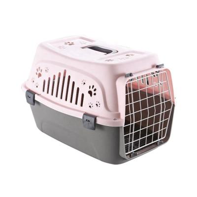 China Amazon Pet Travel 2022 New Plastic Air Pet Carrier Viable Hot Cheap Portable Goods Carry Small Animals for sale