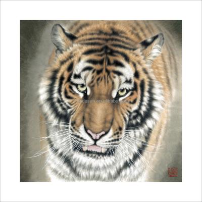 China New Classical/Postmodern Chinese Custom 3D Animal Oil Painting Hand Painted 100% New Style Canvas Painting Wall Arts for sale