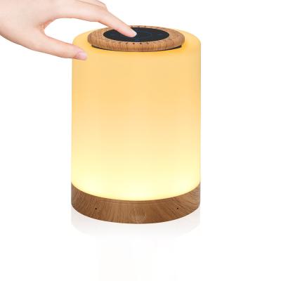 China Modern Best Selling High Quality Mini Speaker RGB LED Night Light Wireless Colorful Dimmable All-in-One for sale