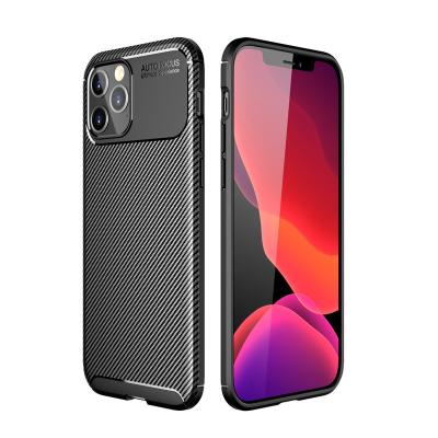 China Premium Shockproof Soft TPU Wireless Support Carbon Fiber Design Phone Cover Device Case For 11 11 pro 11 pro 12 12 pro 12 max pro Max Case for sale