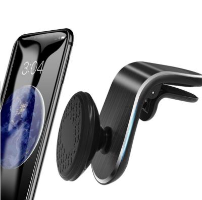 China Adjustable Magnetic Air Vent Mount Stand Up 360 Degree Rotation Dual Cell Phone Car Phone Holder Clip Car Mount For Car for sale