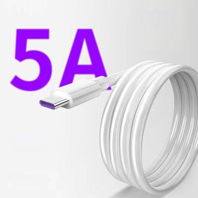 China Mobile Phone Factory Wholesale 5A Super Fast Charging Type C Cable 5A Charger Fast Chargeing Data Cable For Samsung For Xiaomi for sale