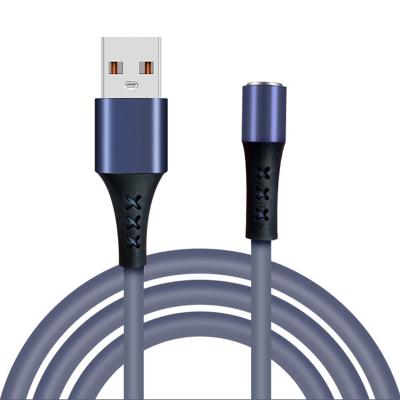 China MP3/MP4 Fast Charging Player 1m 2.4A USB Cable Silicone Colorful Magnetic Data Cable Magnetic Phone Charging Cable for sale