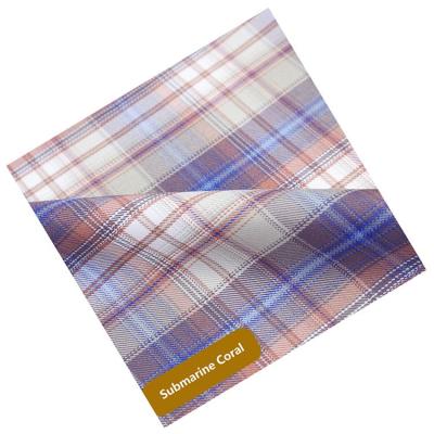 China China Manufacturer New Product A Grade Anti-Static Stocklot Plain Dyed Plaid Fabric For Shirts for sale