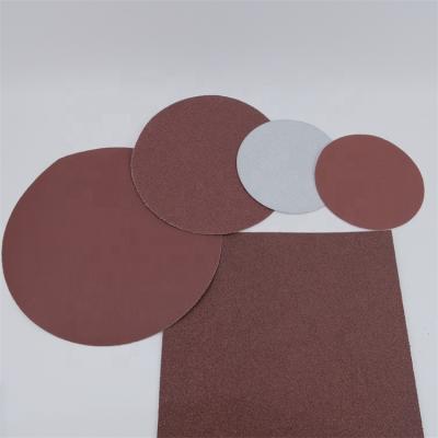 China Free Sample Plastic Wood/Metal/Iron/Water Sandpaper Paper Aluminum Oxide Kraft Latex Round Sandpaper Sheets For Metal Iron Wood Plastic for sale