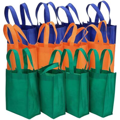 China Eco - Friendly Custom Printed Large Recyclable Non Woven Fabric Grocery Bags for sale