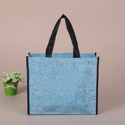 China Eco-Friendly Manufactures Foldable Holographic Custom Printed Shopping Tote Non Woven Bag for sale