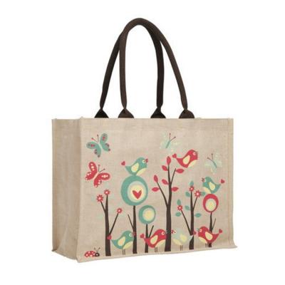 China Wholesale Custom Logo Eco - Friendly Reusable Jute Sack Eco - Friendly Shopping Tote for sale