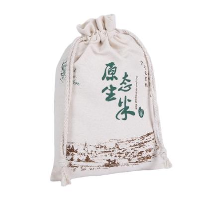 China China Factory Eco-Friendly Promotional Jute Custom Design Printed Drawstring Bags High Quality for sale